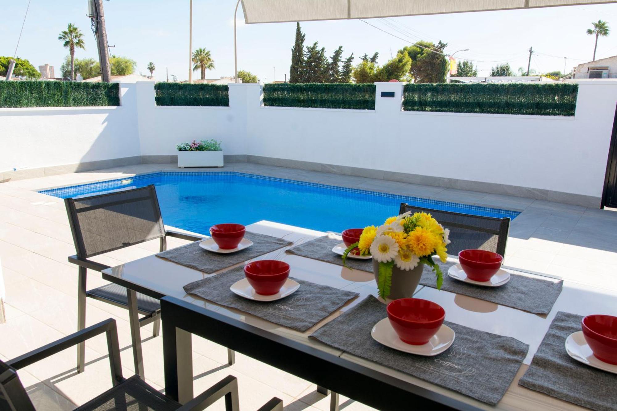 산티아고 드 라 리베라 Casa Soleada Piscina Climatizada Y Privada 빌라 외부 사진